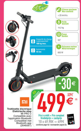 Trottinette electrique elektrische step mi pro 2