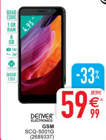 Cora Denver electronics gsm scq-5001g aanbieding