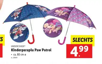 Lidl Undercover Kinderparaplu Paw Patrol aanbieding