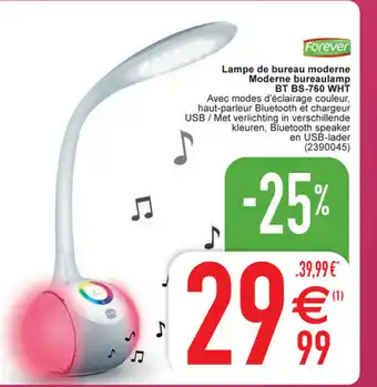 Lampe de bureau moderne moderne bureaulamp bt bs-760 wht