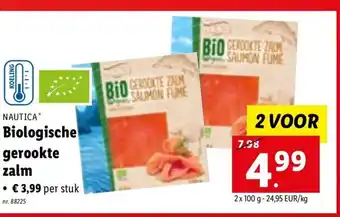 Lidl Nautica Biologische Gerookte 2 Voor aanbieding