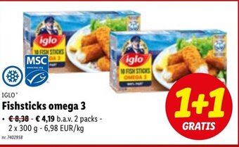 Iglo Fishsticks Omega 3