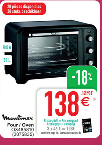 Cora Four / oven aanbieding