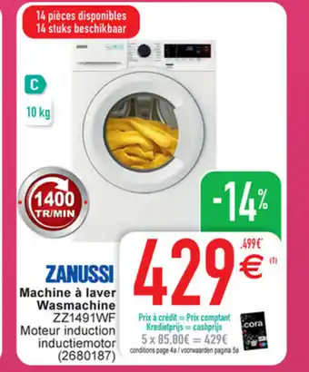 Cora Zanussi machine a laver wasmachine aanbieding