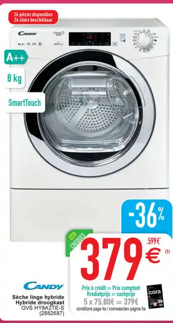 Cora Candy seche linge hybride hybride droogkast aanbieding