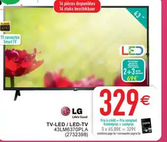 Cora Lg tv-led 43lm6370pla aanbieding