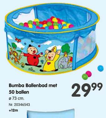 Fun Bumba Ballenbad met 50 ballen aanbieding