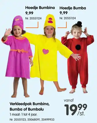 Fun Verkleedpak Bumbina, Bumba of Bumbalu aanbieding
