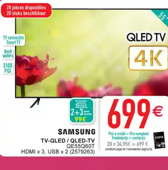 Cora Samsung tv-qled qe55q60t aanbieding