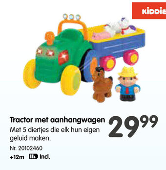 Fun Tractor met aanhangwagen aanbieding