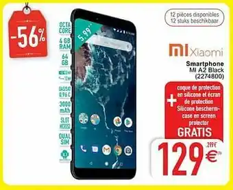 Cora Xiaomi smartphone mi a2 black aanbieding