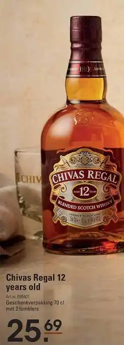 Sligro Chivas regal 12 years old aanbieding