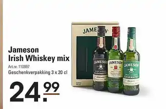 Sligro Jameson irish whiskey mix aanbieding