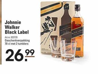 Sligro Johnnie walker black label aanbieding