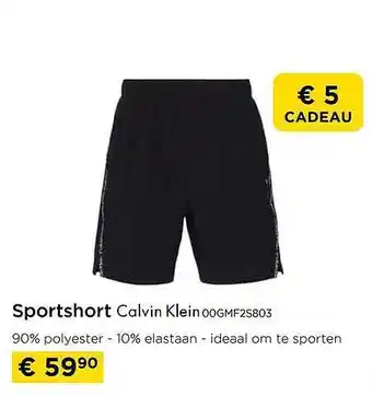 Molecule Sportshort calvin klein aanbieding