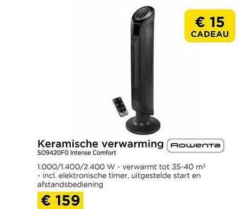 Keramische verwarming rowenta