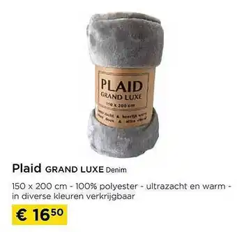 Plaid grand luxe