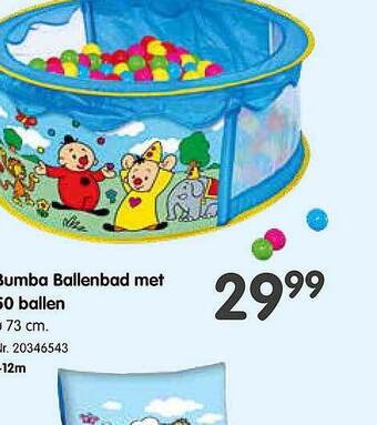 Fun Bumba ballenbad met 50 ballen aanbieding