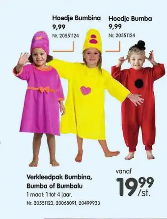 Fun Hoedje bumbina, hoedje bumba aanbieding