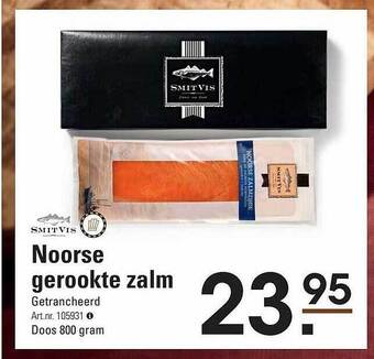 Sligro Noorse gerookte zalm aanbieding