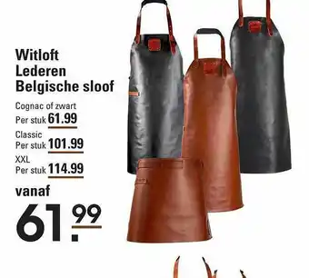 Wiloft lederen belgische sloof