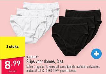 ALDI Slips voor dames, 3 st aanbieding