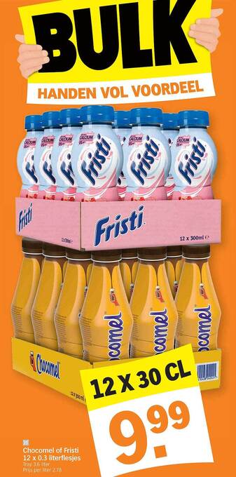 Albert Heijn Chocomel of fristi aanbieding