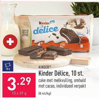 ALDI Kinder délice, 10 st aanbieding