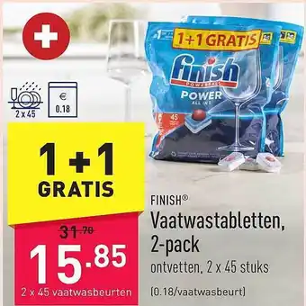 ALDI Finish vaatwastabletten, 2pack aanbieding