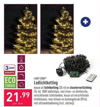 ALDI Light zone ledlichtketting aanbieding