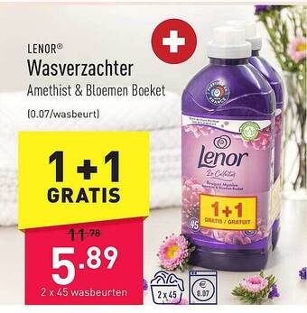 ALDI Lenor wasverzachter aanbieding