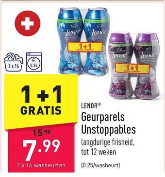 ALDI Lenor geurparels unstoppables aanbieding