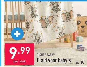 ALDI Disney baby plaid voor baby's aanbieding