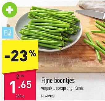 ALDI Fijne boontjes aanbieding