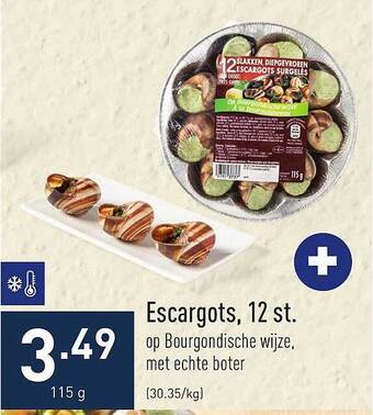 ALDI Escargots, 12 st aanbieding