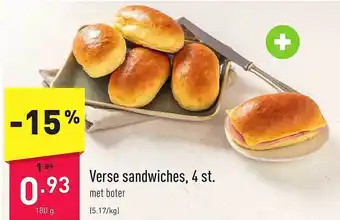 ALDI Verse sandwiches, 4 st aanbieding