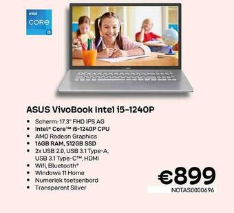 CompuDeals Asus vivobook intel i5-1240p aanbieding