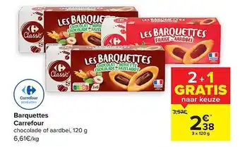 Hyper Carrefour Barquettes carrefour 120 g aanbieding