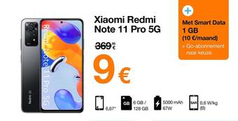 Orange Xiaomi redmi note 11 pro 5g aanbieding