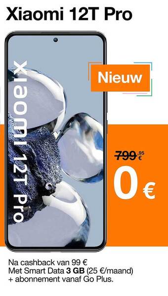 Orange Xiaomi 12t pro aanbieding