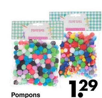 Wibra Pompons aanbieding