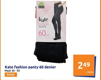 Action Kate Fashion Panty 60 denier Maat 36-50 aanbieding