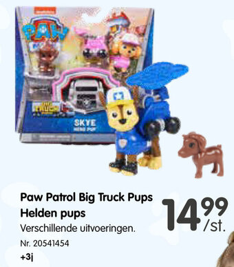 Fun Paw Patrol Big Truck Pups Helden pups aanbieding