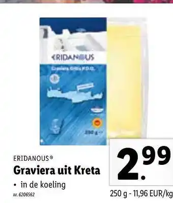 Lidl Eridanous Graviera Uit Kreta aanbieding