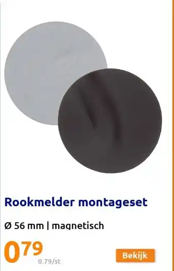 Rookmelder montageset 56 mm