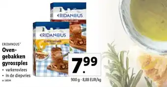 Lidl Eridanous Oven-gebakken Gyrosspies aanbieding