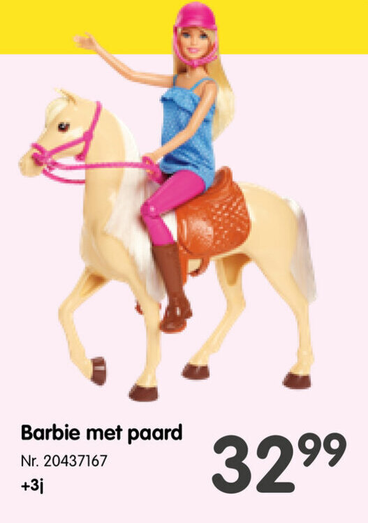 barbie bewegend paard