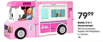 Fun Barbie 3-in-1 droomcamper aanbieding