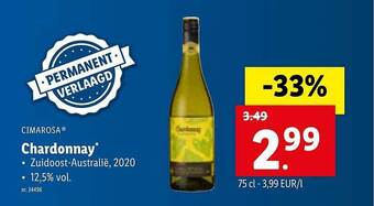 Lidl Cimarosa Chardonnay aanbieding