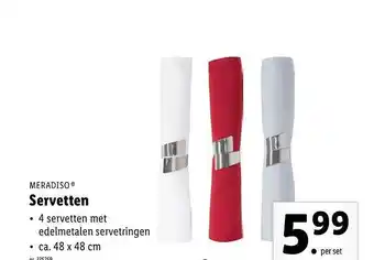 Lidl Meradiso Servetten aanbieding